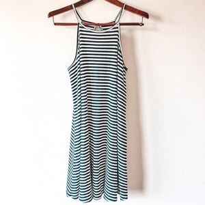 Love Fire Black & White Striped Dress